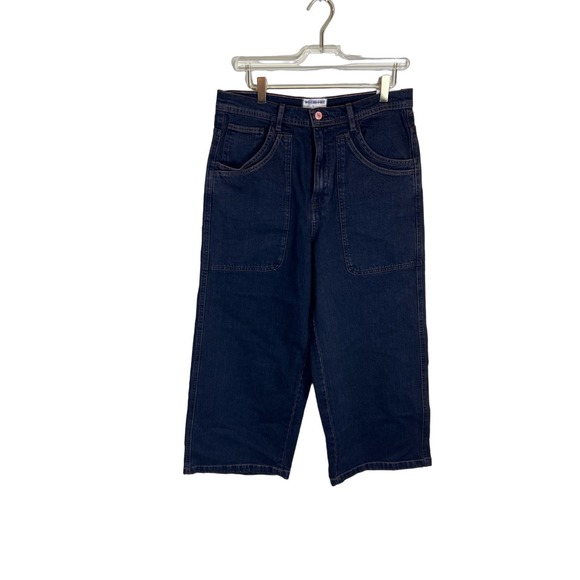 Free People NWT Piper Mid Rise Cropped Leg Pants in Black Size 30 - Picture 2 of 8